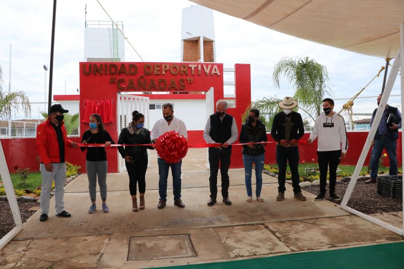 INAUGURACIÓN DE LA UNIDAD DEPORTIVA "CAÑADAS DE NANCHITITLA"