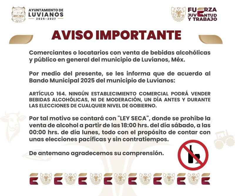 ¡AVISO IMPORTANTE!