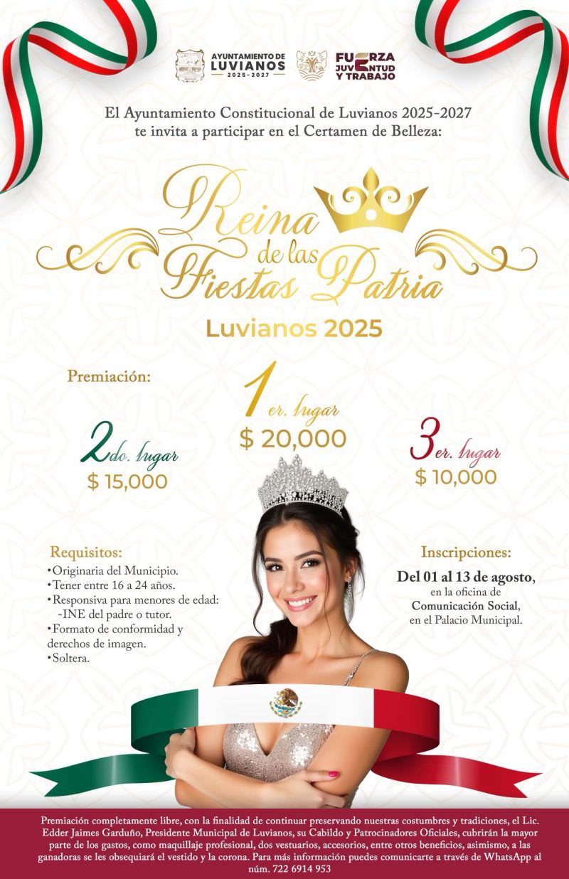 ¡Reina de las Fiestas Patrias 2025!