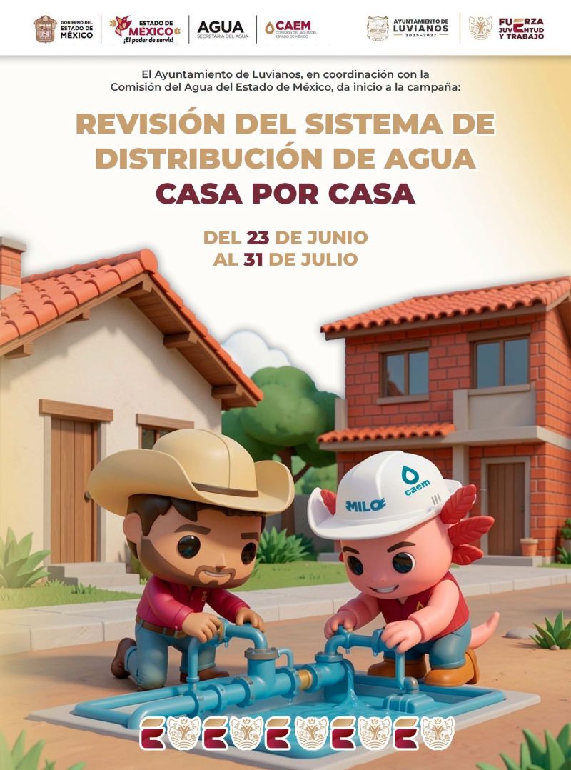 Iniciamos la Revisión del Sistema de Distribución de Agua Casa por Casa en Luvianos